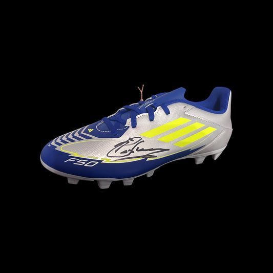 Chris Waddle Hand Signed Adidas Football Boots