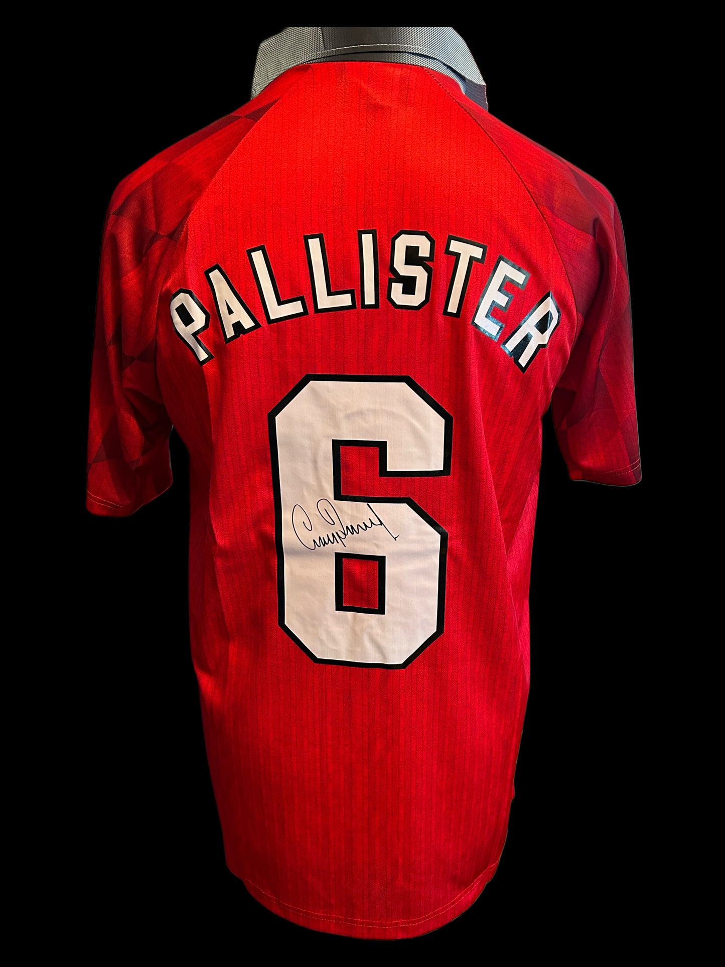 Gary Pallister Manchester United 1994-96 Hand Signed Home Shirt