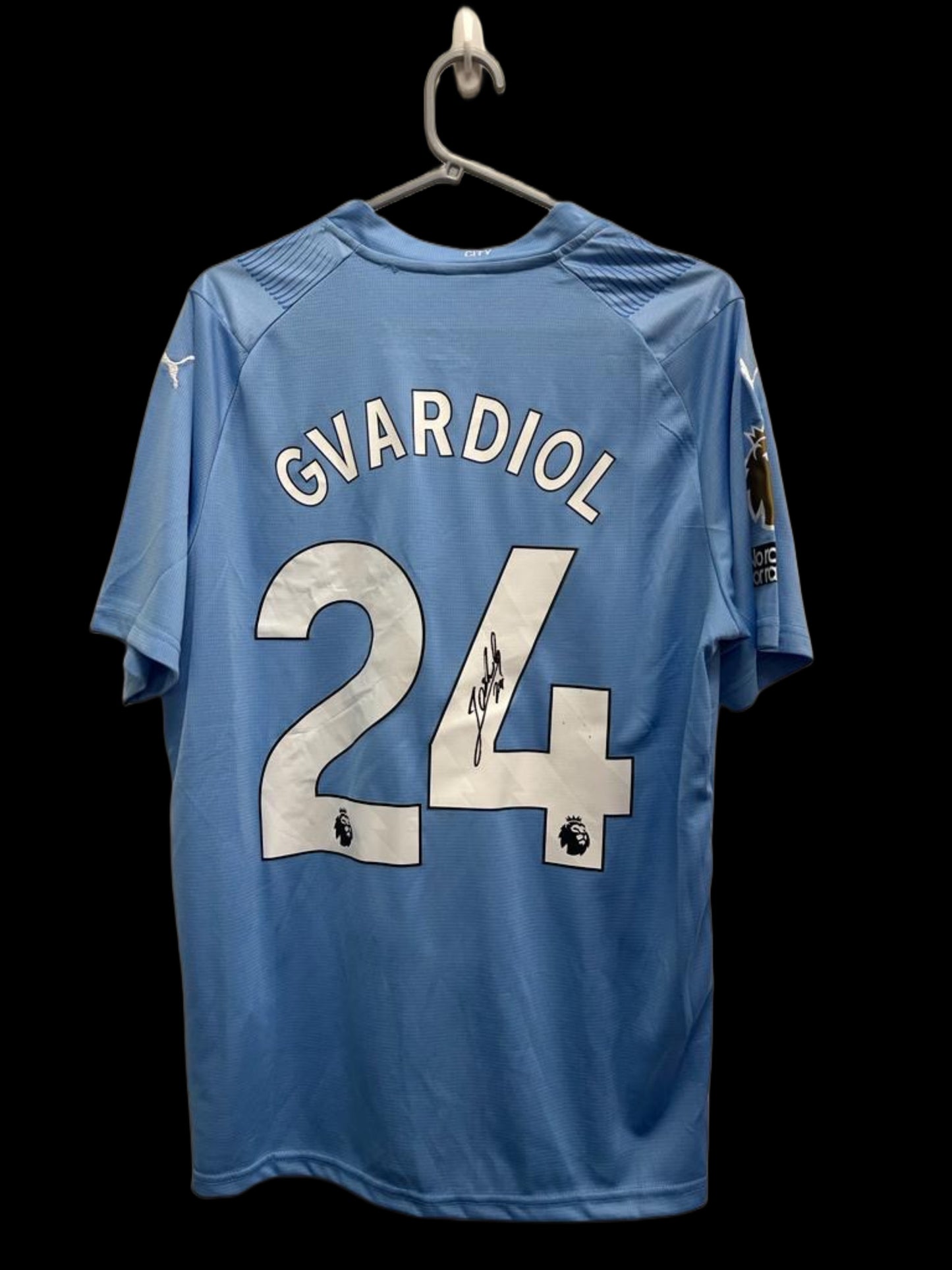 Joško Gvardiol Manchester City Hand Signed 2023-24 Home Shirt.