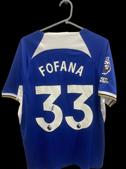 Wesley Fofana Chelsea Hand Signed Home Shirt