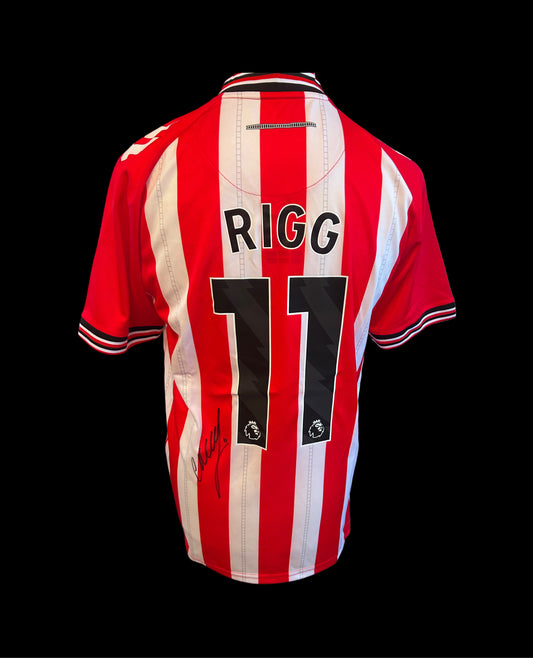 Chris Rigg Sunderland Hand Signed 2025-26 Home Shirt