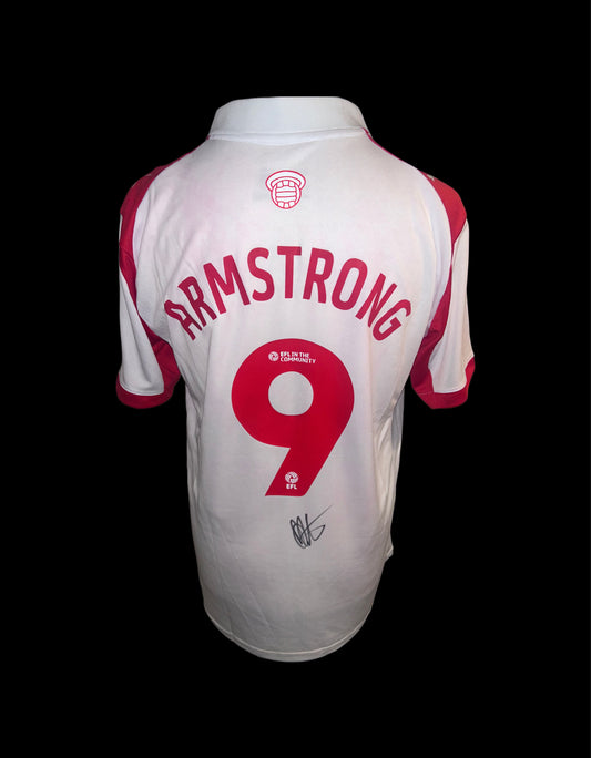 Adam Armstrong Southampton 2025-26 Hand Signed Home Shirt