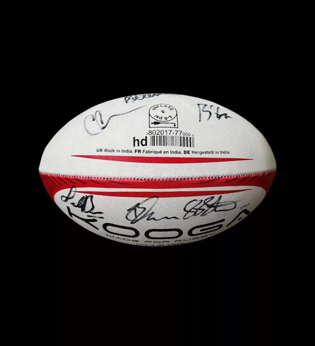 Newcastle Falcons Hand Signed Full Squad Rugby Ball