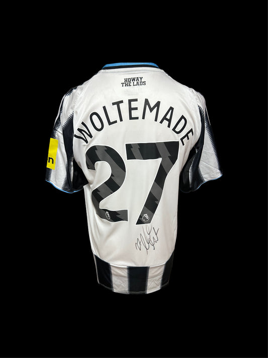 Nick Woltemade Newcastle United Hand Signed 2025-26 Home Shirt