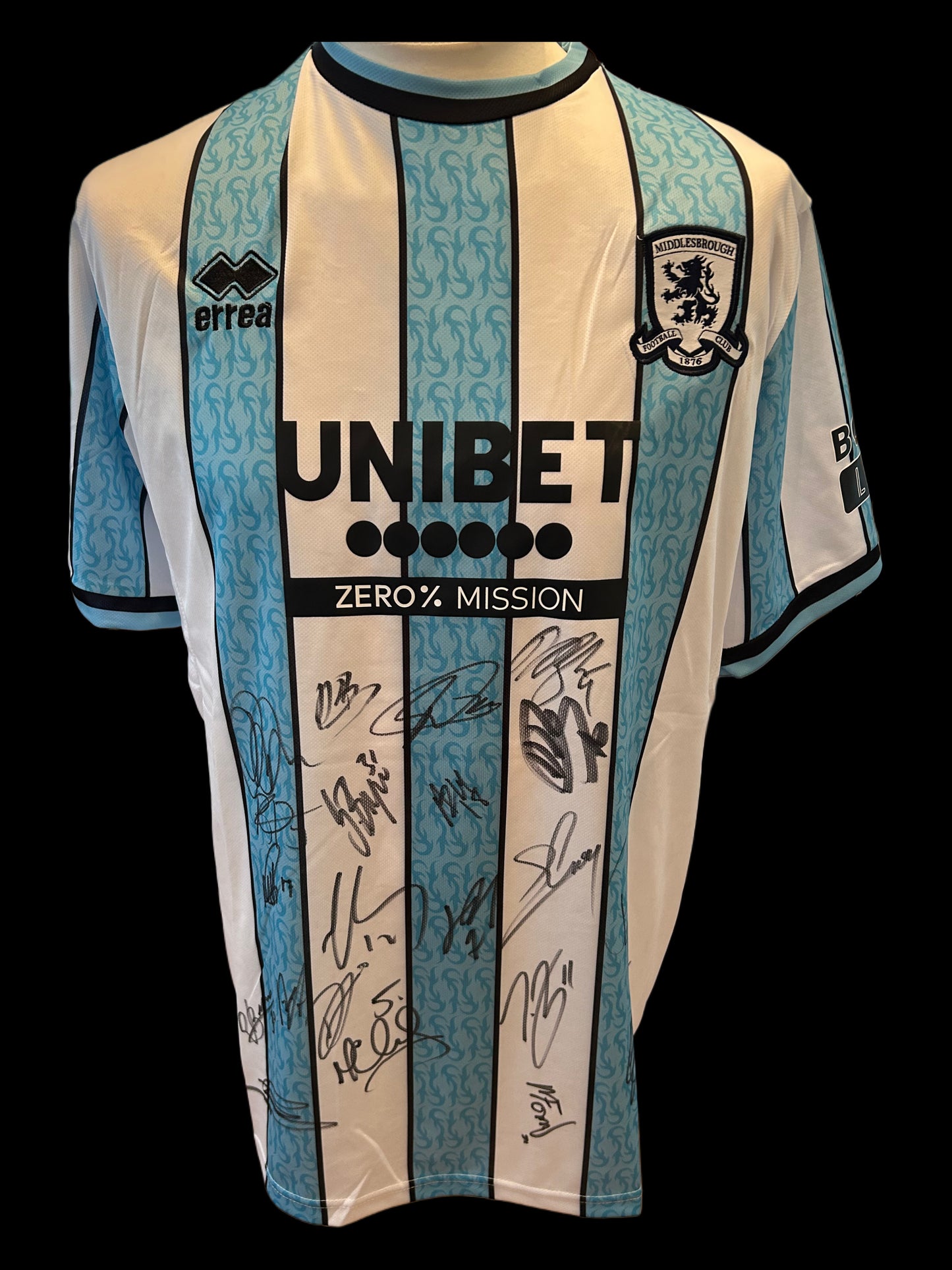 Middlesbrough Hand Signed Full Squad 2024-25 Away Shirt