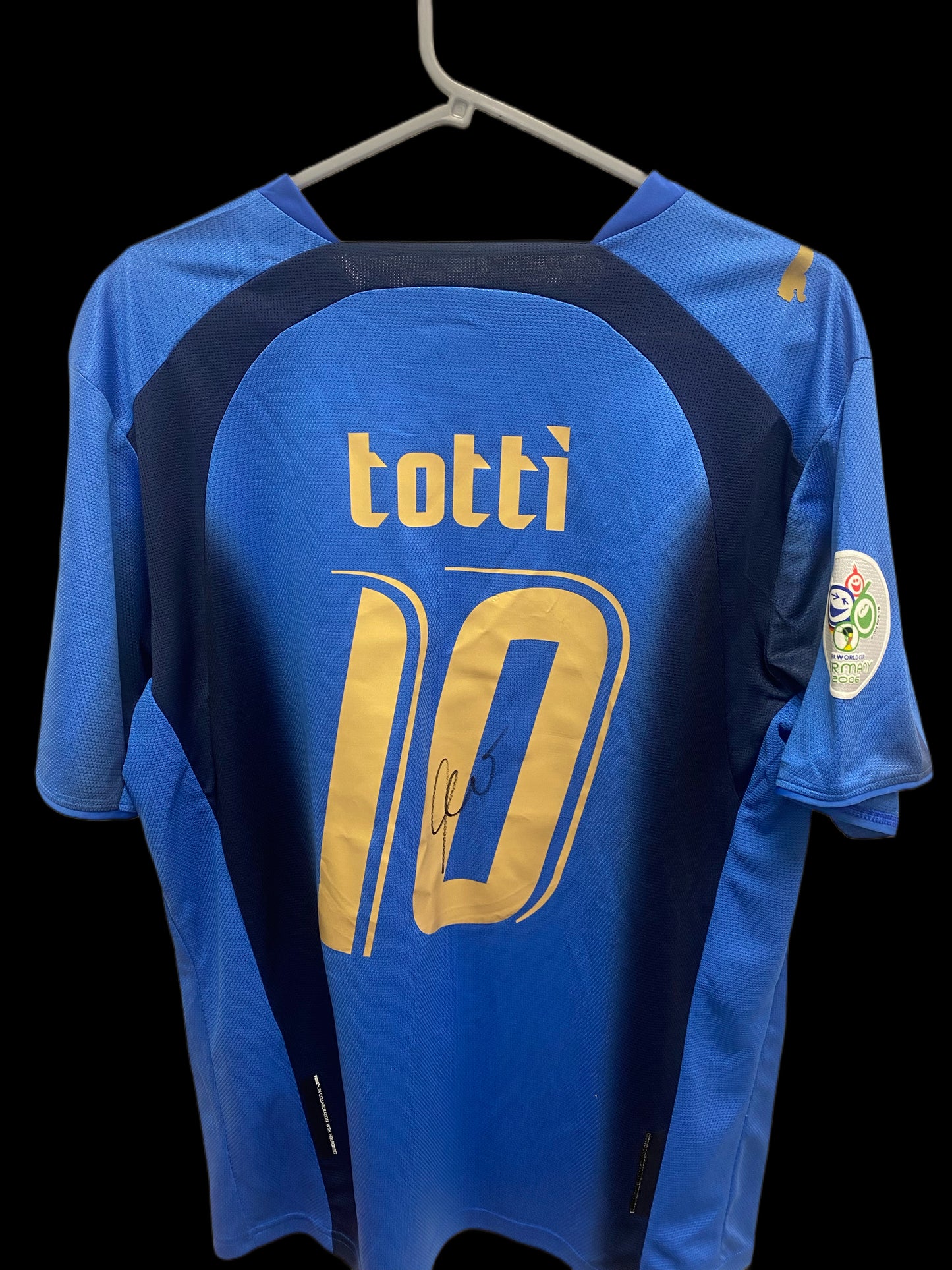 Francesco Totti Italy 2006 Hand Signed Home Shirt 2