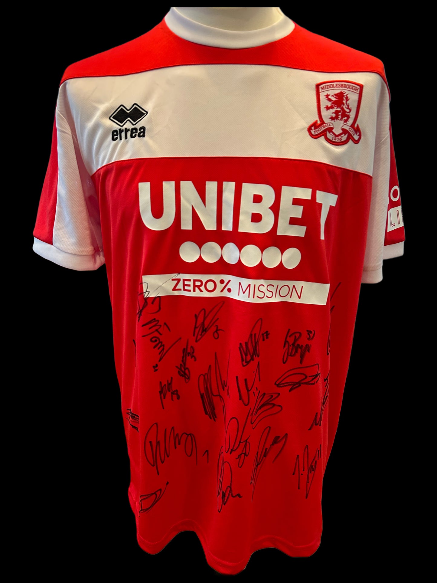 Middlesbrough Hand Signed Full Squad 2024-25 Home Shirt