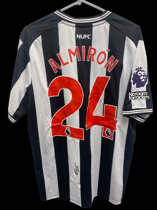 Miguel Almirón Newcastle United Hand Signed Home Shirt