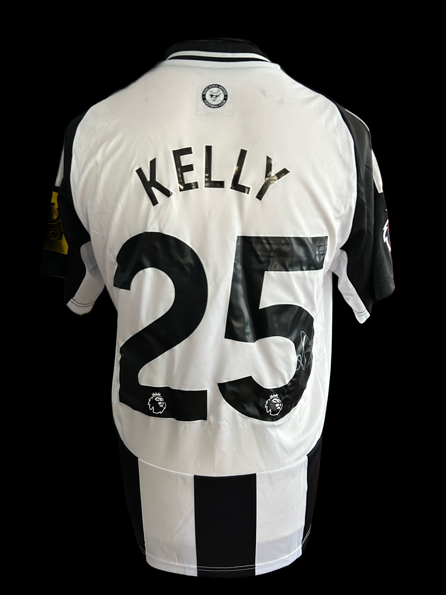 Lloyd Kelly Newcastle United Hand Signed 2024-2025 Home Shirt