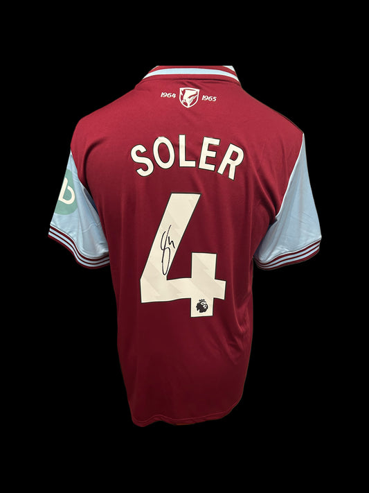 Carlos Soler West Ham United 2024-25 Hand Signed Home Shirt