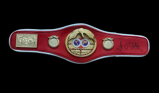 Oleksandr Usyk Hand Signed Mini IBF Belt 1