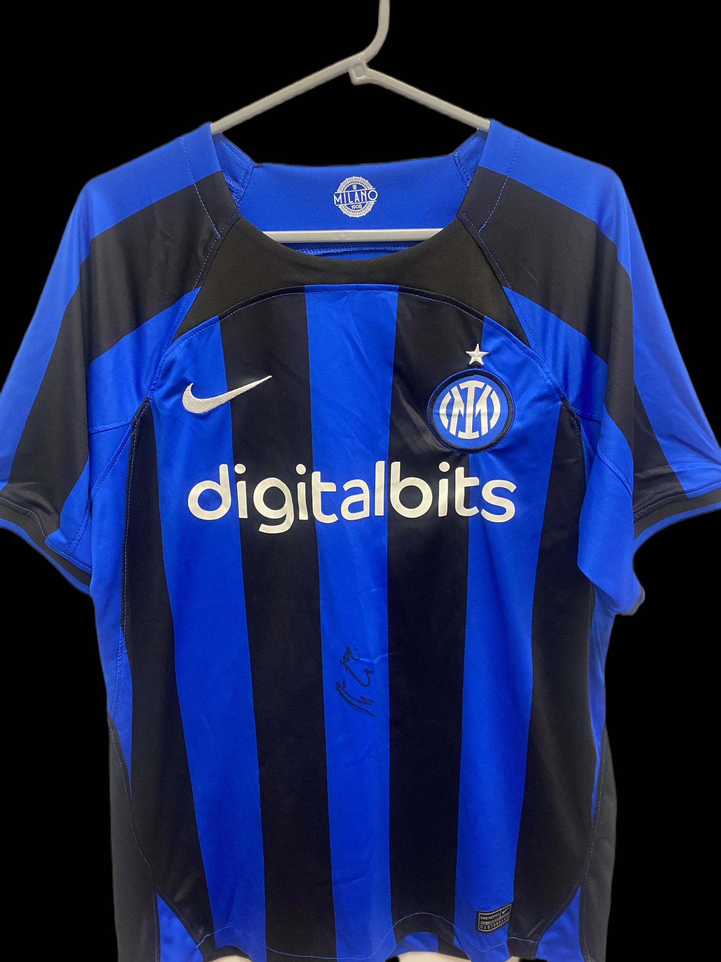 Edin Dzeko Inter Milan Hand Signed Home Shirt