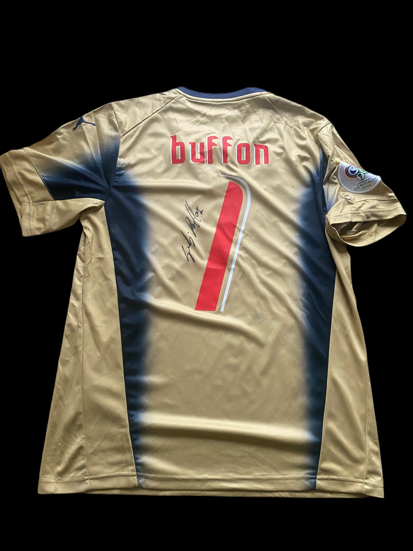 Gianluigi Buffon Italy World Cup 2006 Hand Signed Shirt 1