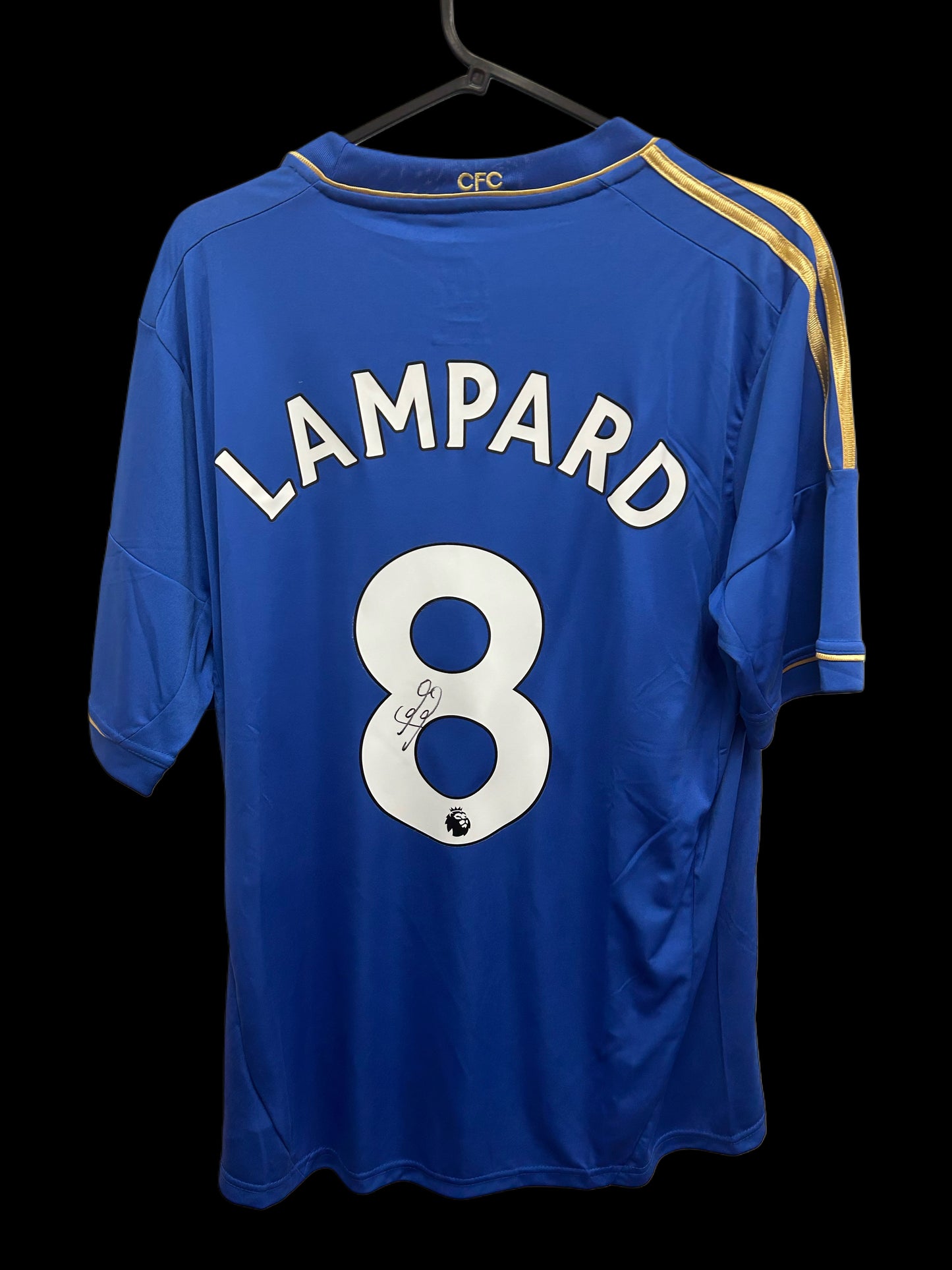 Frank Lampard Chelsea Retro Hand Signed Home Shirt 1