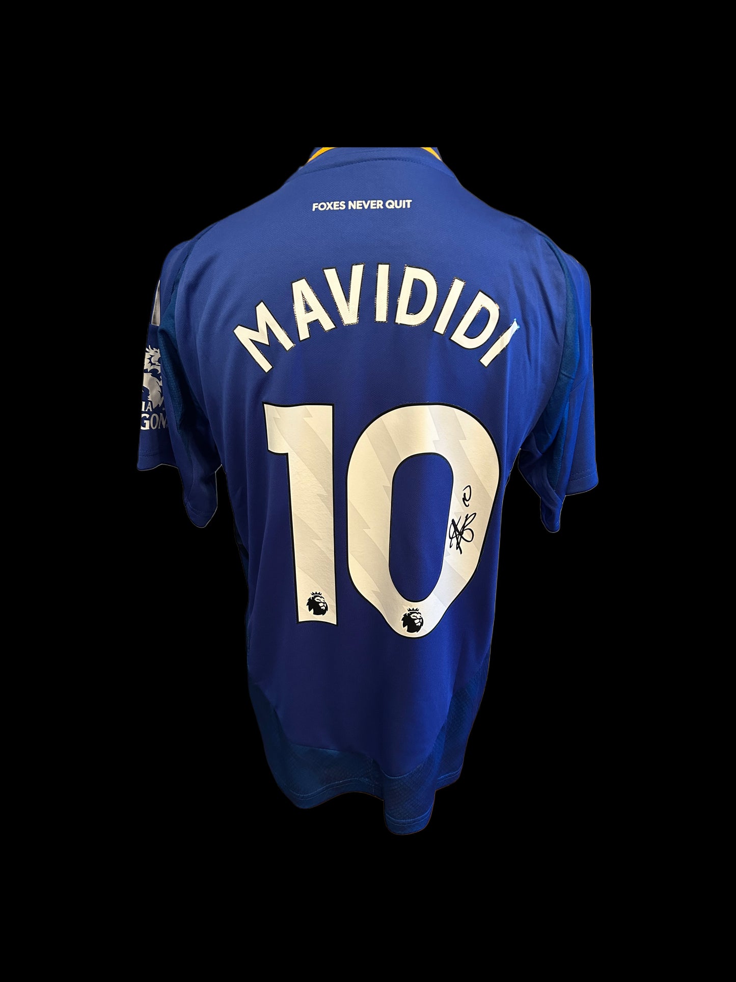 Stephy Mavididi Leicester City 2024-25 Hand Signed Home Shirt