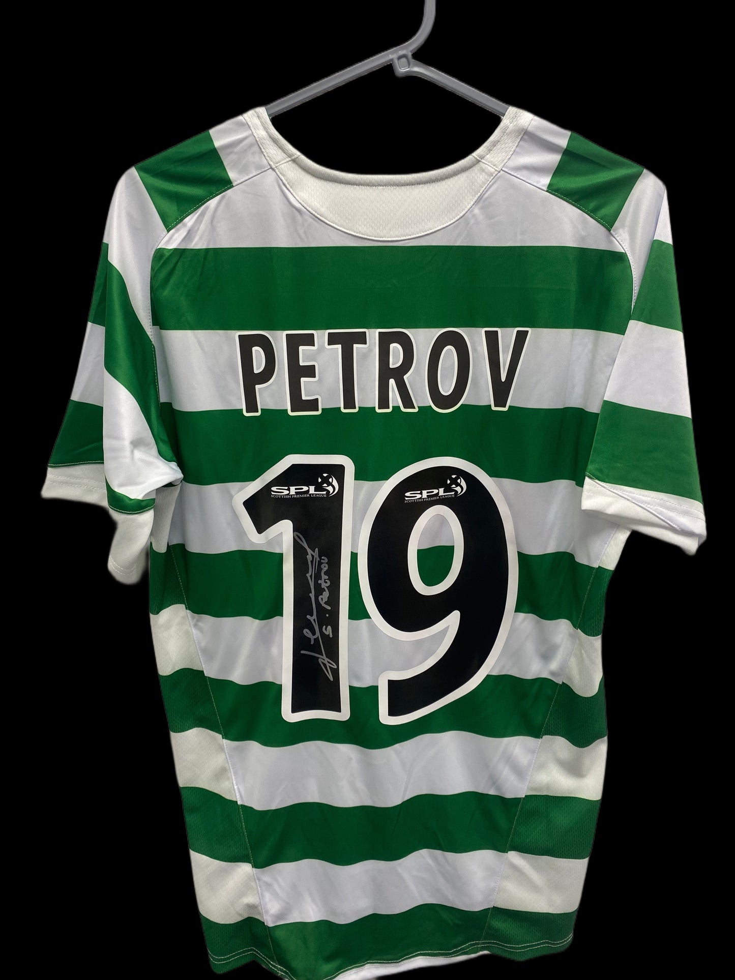 Stiliyan Petrov Hand Signed Celtic 2004-05 Home Shirt