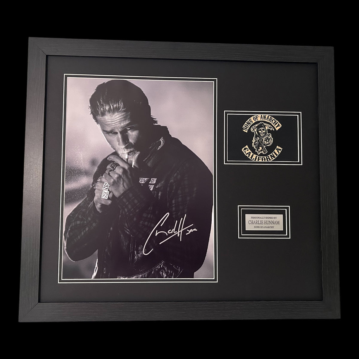 Charlie Hunnam Sons Of Anarchy “JAX” Hand Signed FRAMED Display 1