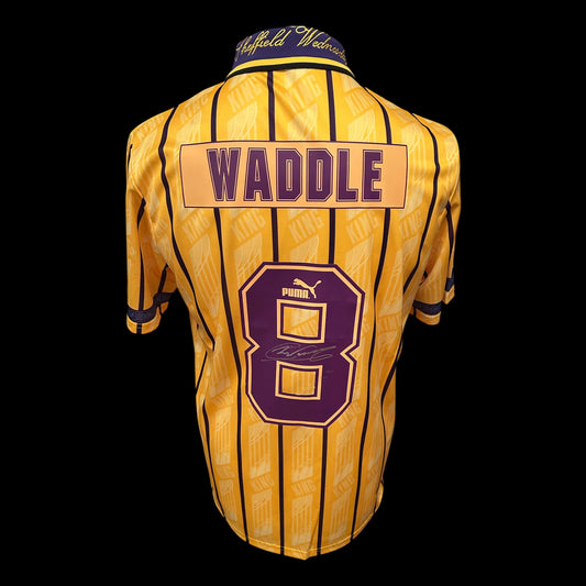 Chris Waddle Sheffield Wednesday 1994-96 Hand Signed Away Shirt