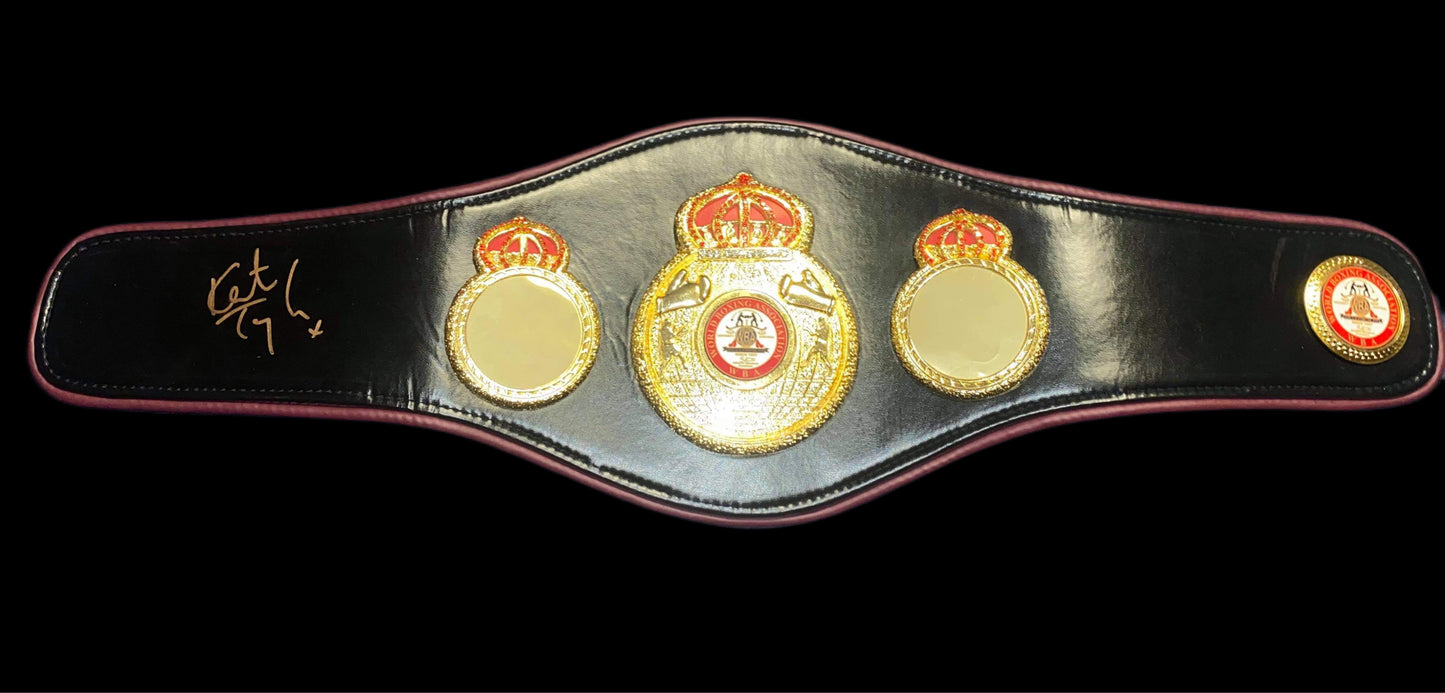 Katie Taylor Hand Signed WBA Mini Boxing Belt.