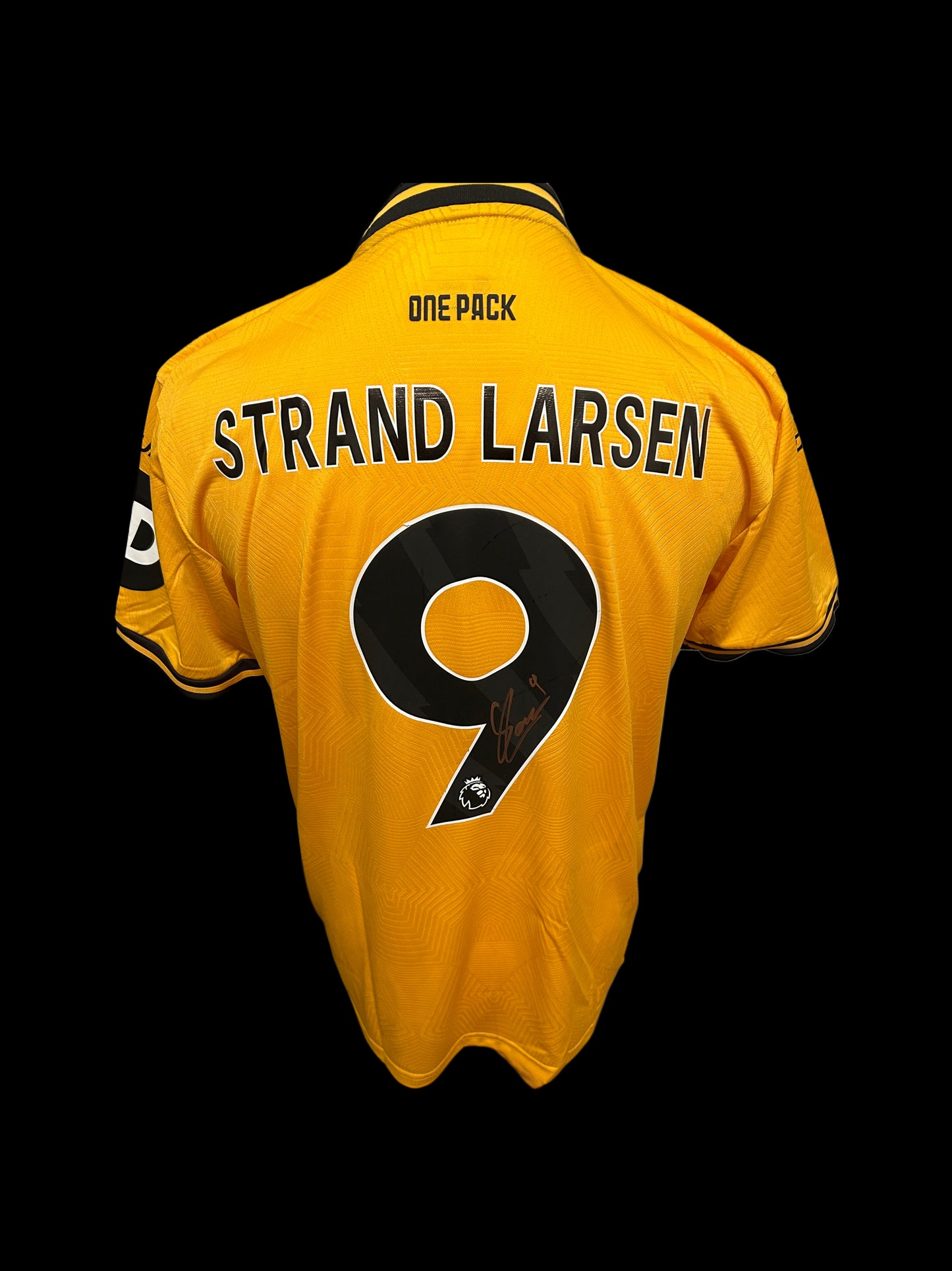 Jorgen Strand Larsen Wolverhampton Wanderers Hand Signed 2024-25 Home Shirt