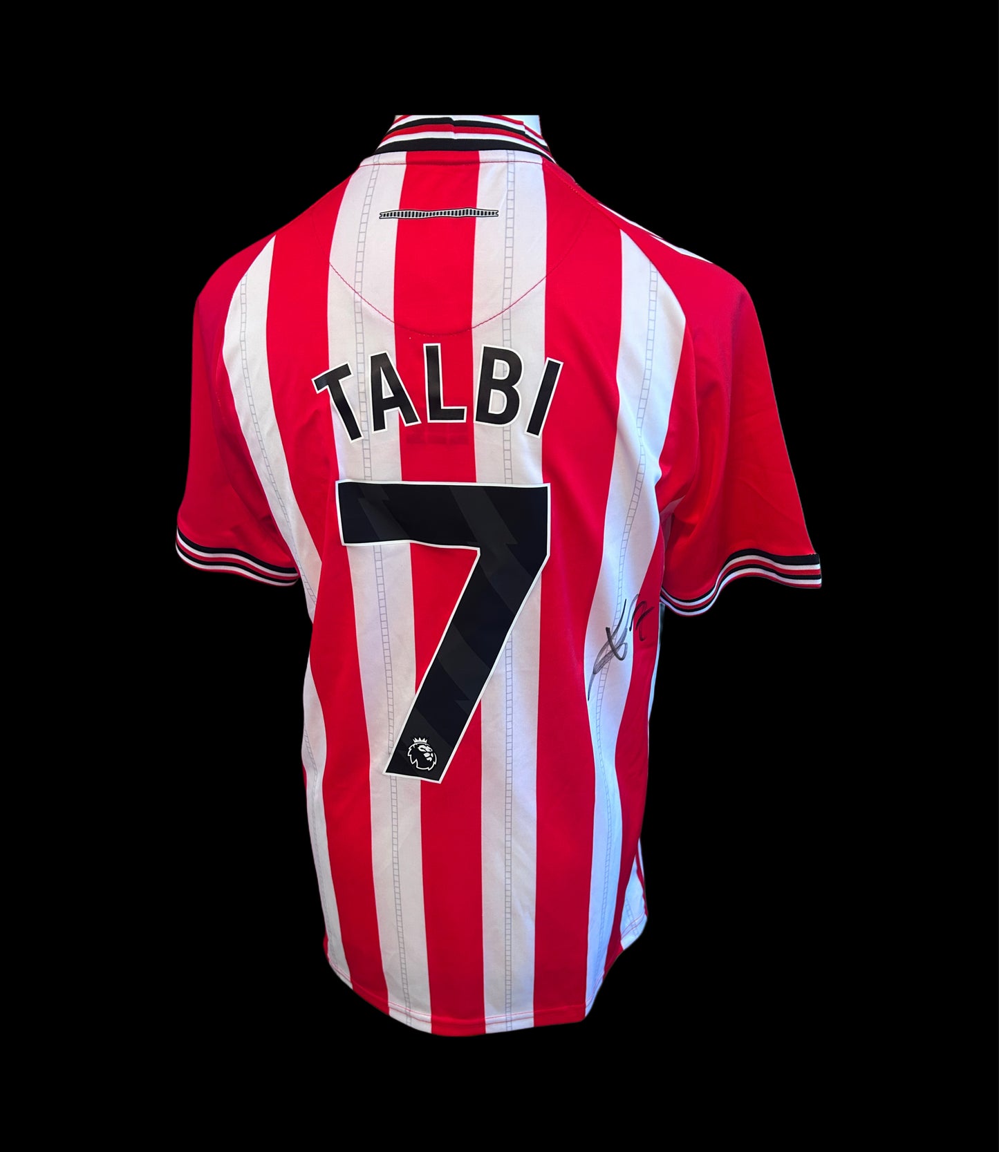 Chemsdine Talbi Sunderland Hand Signed 2025-26 Home Shirt