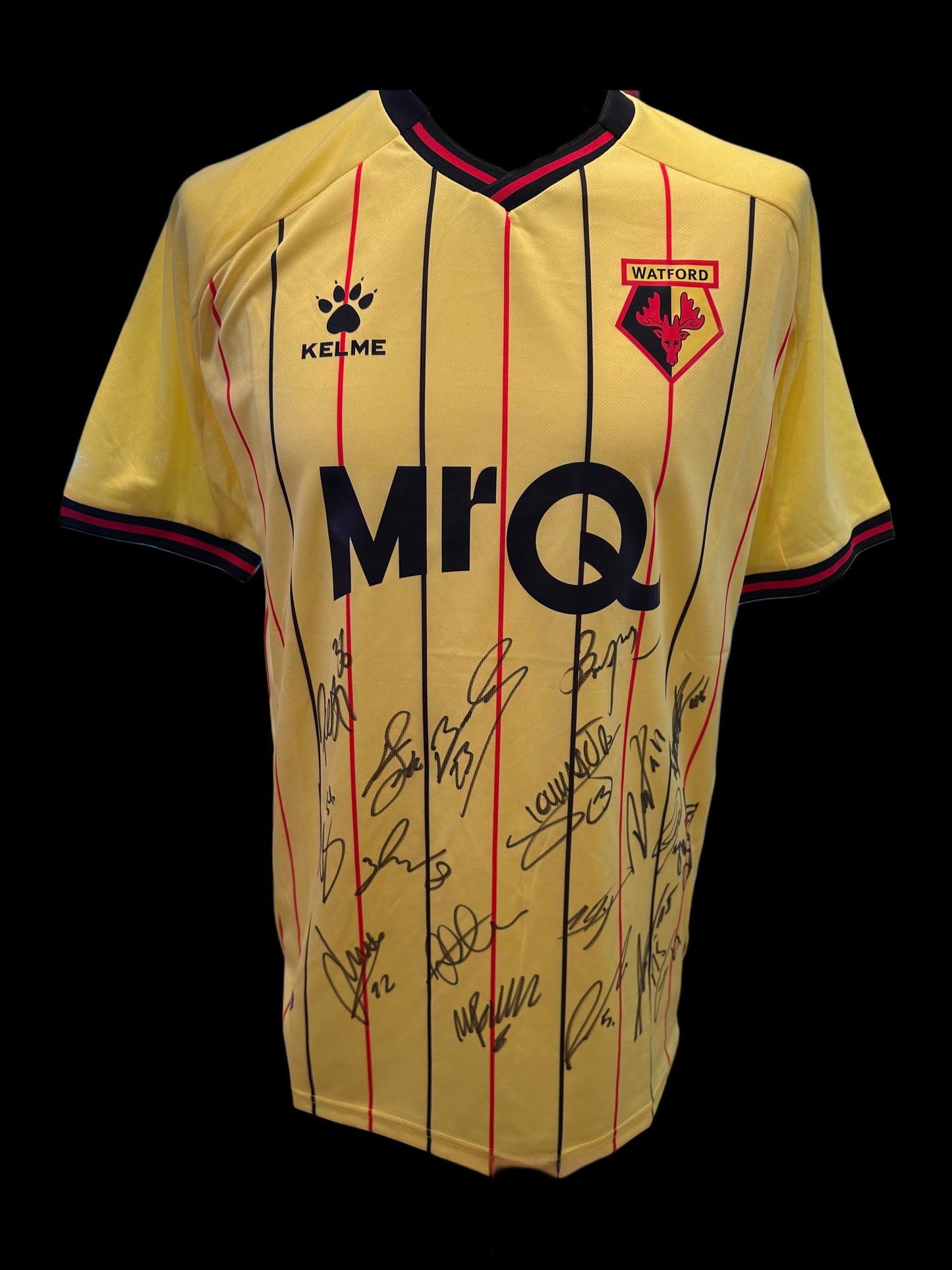 Watford Hand Signed Full Squad 2024-25 Home Shirt