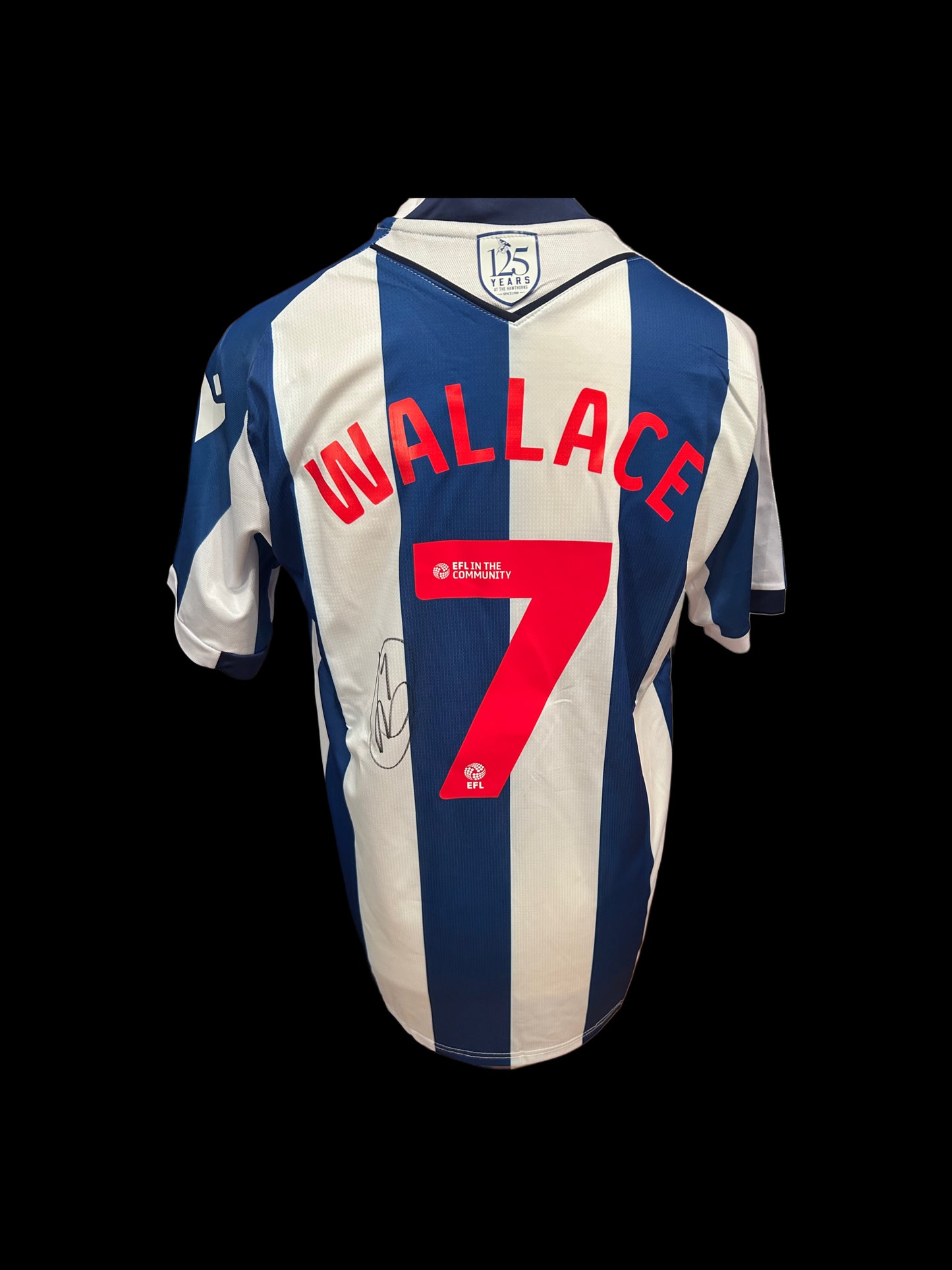 Jed Wallace West Bromwich Albion 2025-26 Hand Signed Home Shirt