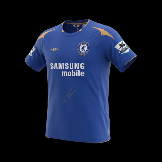 Frank Lampard Chelsea 2005-06 Hand Signed Front Home Shirt