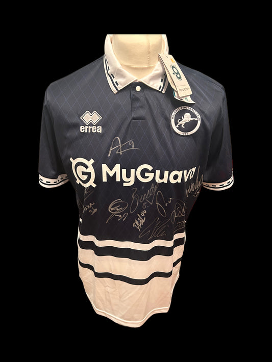 Millwall Hand Signed Squad 2024-25 Home Shirt