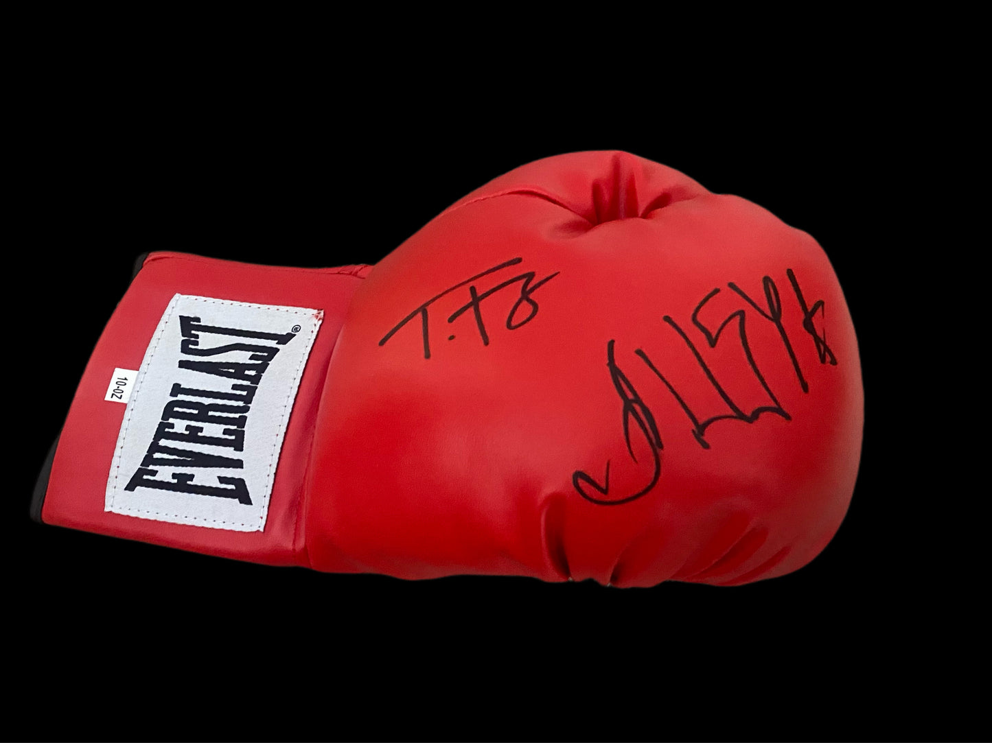 Tyson Fury Vs Oleksandr Usyk Hand Signed Dual Glove 3