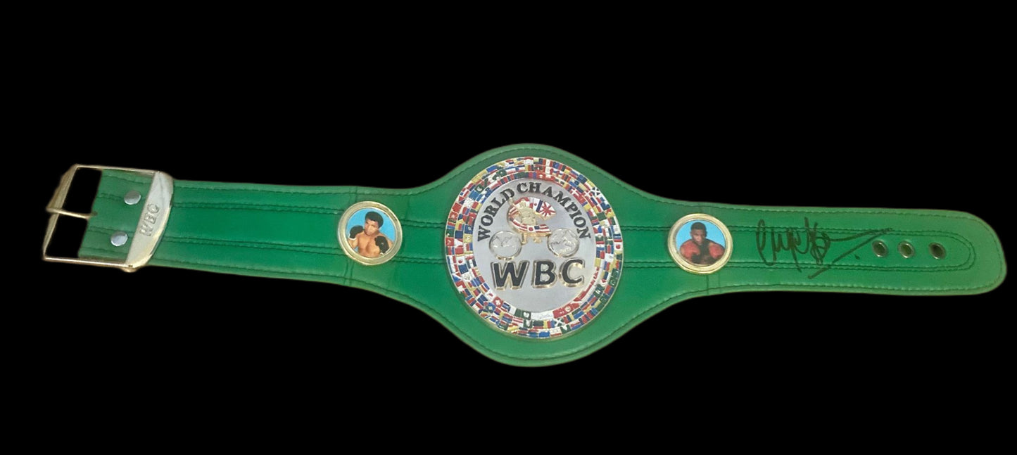 Nigel Benn Hand Signed WBC Mini Belt