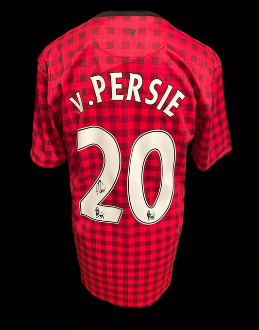 Robin Van Persie Manchester United 2012-13 Hand Signed Home Shirt