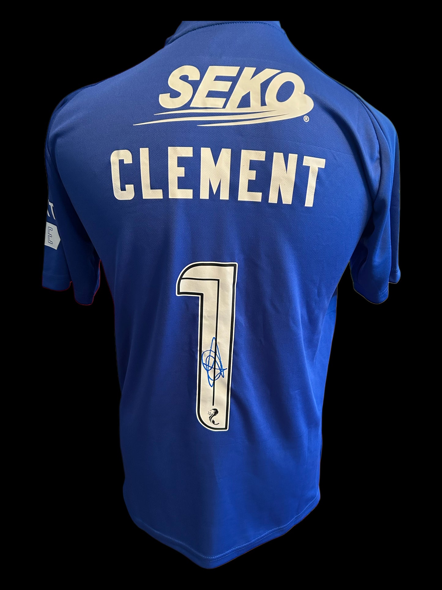 Philippe Clement Rangers Hand Signed 2024-25 Home Shirt 1