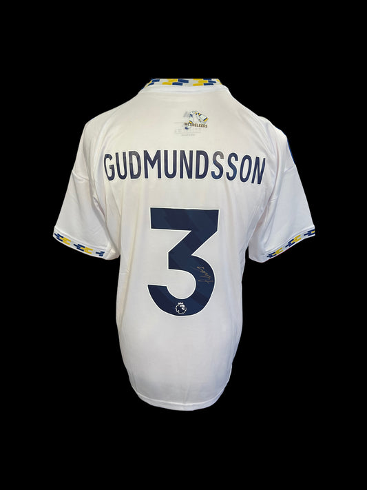 Gabriel Gudmundsson Leeds United Hand Signed 2025-26 Home Shirt