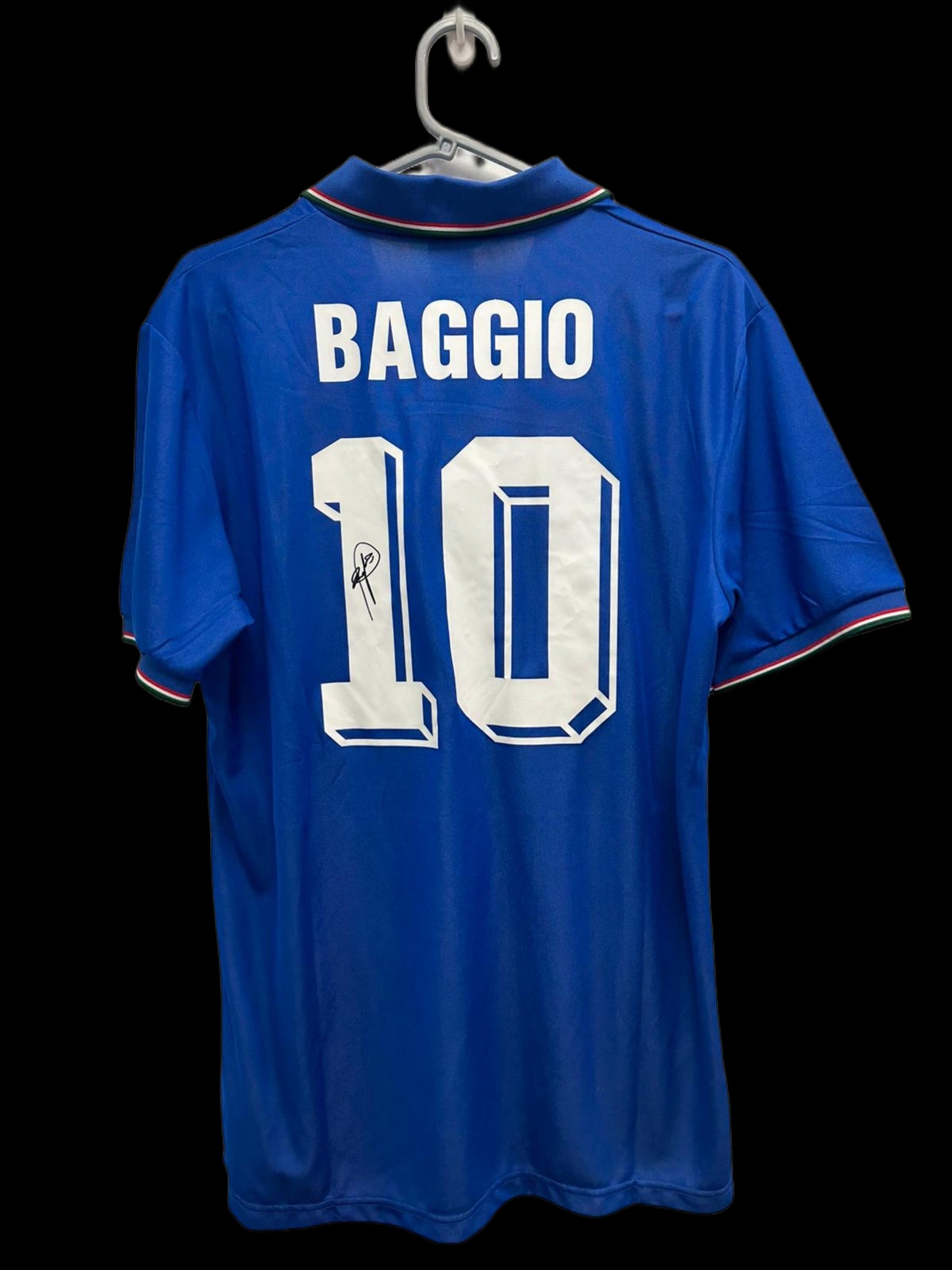 Robert Baggio Italy 1990 Diadora Hand Signed Home Shirt.