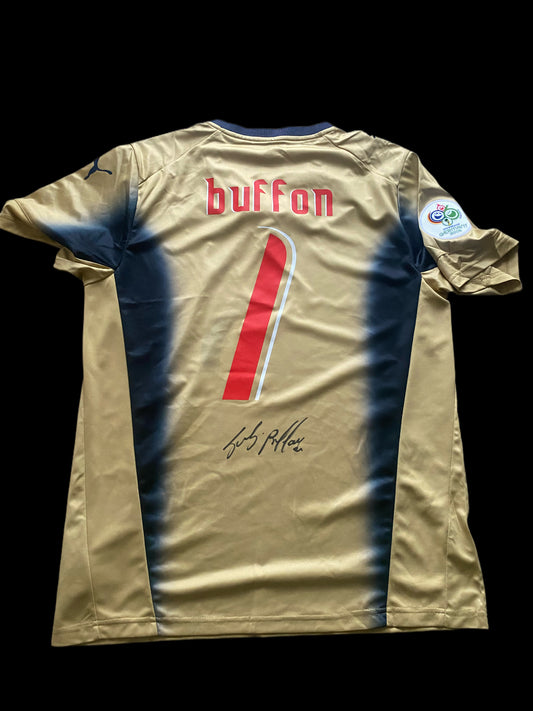 Gianluigi Buffon Italy World Cup 2006 Hand Signed Shirt 3.