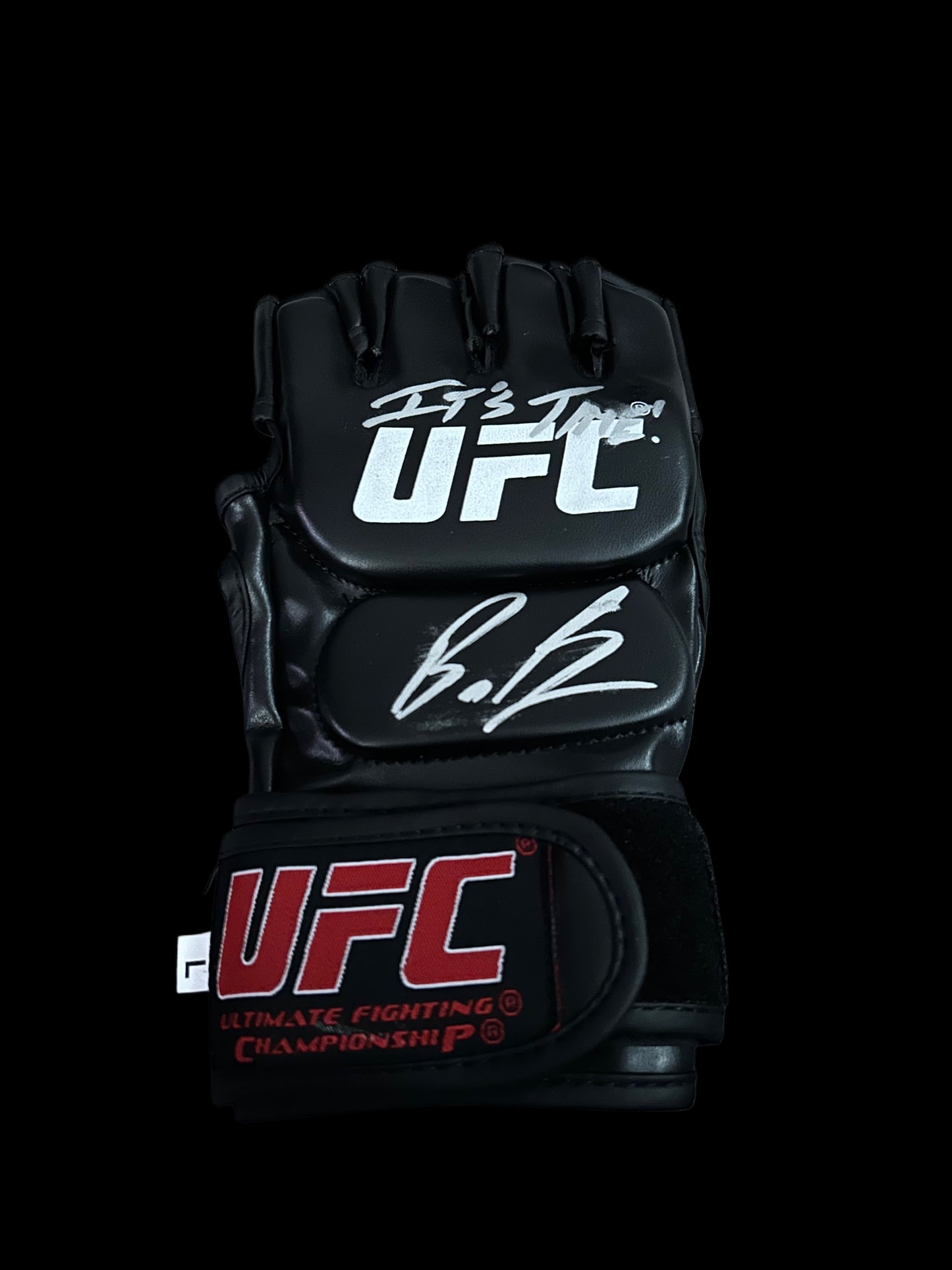 Bruce Buffer “ITS TIME!”  UFC Hand Signed Glove