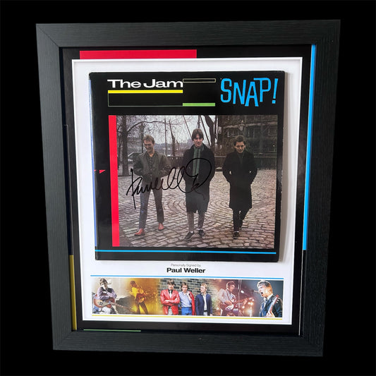 Paul Weller The Jam “SNAP!” Hand Signed FRAMED 12” Vinyl